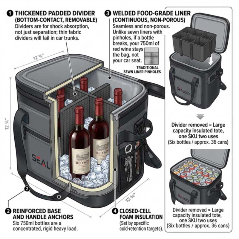 ワインおよび飲料用クーラーバッグ: OEM 製造 ワインおよび飲料用クーラーバッグ: OEM 製造